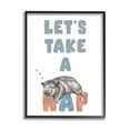 thumbnail image 2 of Stupell Industries Let's Take A Nap Phrase Sleeping Baby Hippo, 24 x 30, Design by Ziwei Li, 2 of 5