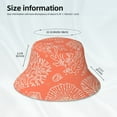 thumbnail image 5 of Balery Beautiful Corals Sun Hats for Men Women Bucket Hat UPF 50+ Buckey Hat Boonie Hat Foldable UV Protection Hiking Beach Fishing Summer, 5 of 9
