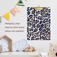 thumbnail image 7 of FMSHPON Fashion Colorful Leopard Print Clipboard Hardboard Wood Nursing Clip Board and Pull for Standard A4 Letter 13x9 inches, 7 of 7