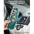thumbnail image 4 of ZUKKASHAN for Samsung Galaxy A16 5G Case, with 360° Rotating Ring Magnetic Stand, Luxurious Gloss Finish and Electroplating Shockproof Protective Phone Cover Case, 4 of 5
