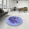 thumbnail image 4 of Ahgly Tapis Rectangulaire Lavable en Machine Intérieur Transitionnel Bleu Ardoise, 2 Pieds x 5 Pieds, 4 of 7