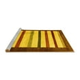 thumbnail image 2 of Ahgly Company Machine Washable Indoor Square Persian Yellow Traditional Area Rugs, 7' Square, 2 of 4