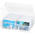 thumbnail image 1 of Inner Photo Storage Box ” x ” Photo Case Clear Craft Keeper Plastic Organizer Boxes for Seed Cards Stickers Crayon Beads Jewelry, 1 of 9