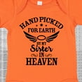 thumbnail image 4 of Inktastic Handpicked for Earth by My Sister in Heaven with Angel Wings Boys or Girls Baby Bodysuit, 4 of 5