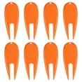 thumbnail image 1 of Herramienta de divot de golf, herramienta de reparación de golf, marcador de bola para golfista, naranja, paquete de 8, 1 of 5
