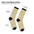 thumbnail image 3 of Disketp Paw In Groovy Style Unisex Mid-Calf Socks Lightweight Breathable Ventilation Ankle Socks, 3 of 7