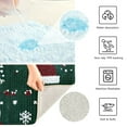 thumbnail image 3 of Yayeee Bath Rug for Bathroom Floor Non Slip Rectangle Fluffy Soft Absorbent Mat, 16"x24", Christmas Santa Hats, 3 of 7