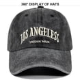 thumbnail image 6 of LxrBlank Los Angeles Embroidered Baseball Cap Men Women Letter Print Hop Trucker Hat Adjustable Sun Cap One Size, 6 of 7