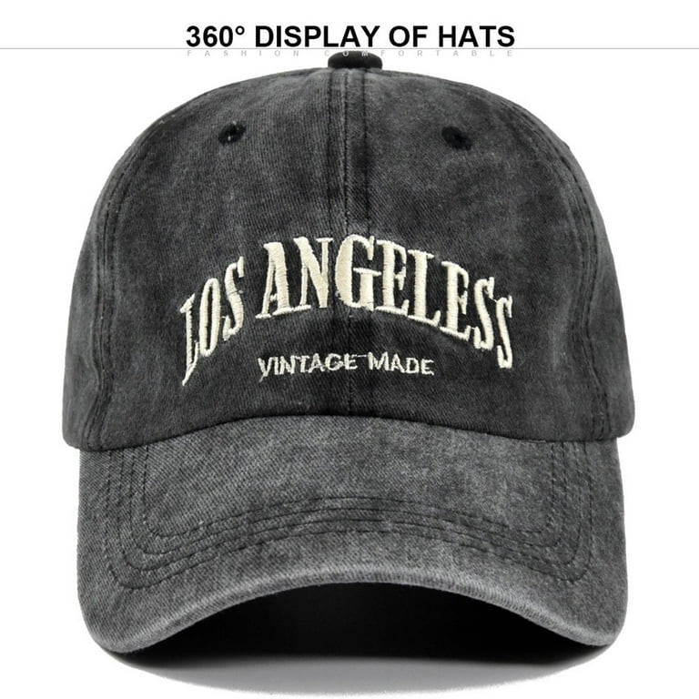 JDEFEG Hats for Men Women Brand 47 Women Men Hat Letter Hat Cotton Sun Hat  Trucker Embroidery Cap Hop Baseball Baseball Caps Cool Hats for Men Bucket  Hat Dark Gray 