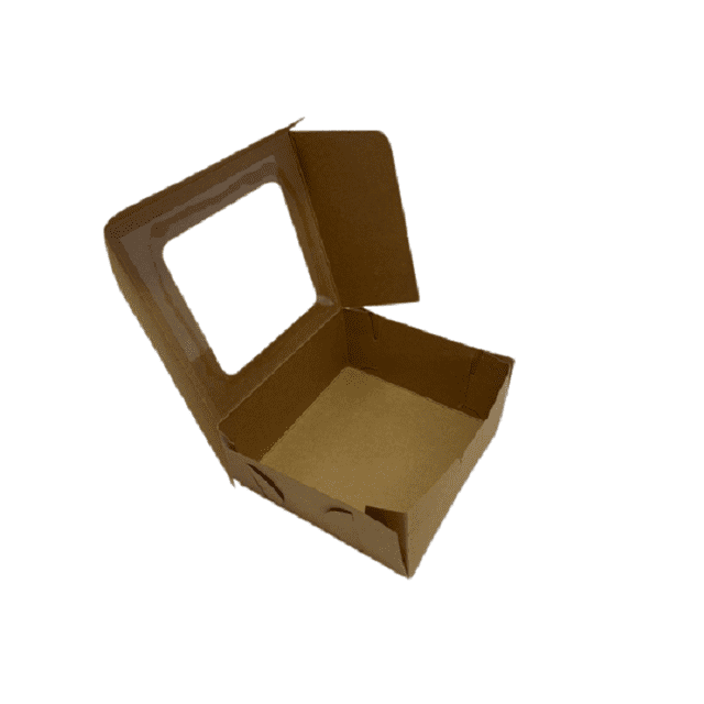 Cajas Kraft Con Ventana De Acetato (13x13x6cm) Con 20 SimplePack 13x13x6 cms