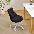 thumbnail image 3 of Ktaxon Teddy Fleece Office Chair, Rabbit Ear Backrest Vanity Chair, Adjustable Swivel Reading Chair for Home Office Black, 3 of 7