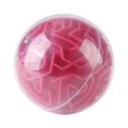 thumbnail image 4 of Jeu de Labyrinthe Balle Jouet d'Intelligence pour Enfants Casse-Tête Balle 3D Cadeau d'Entraînement à l'Intelligence pour Enfants Adultes Rose Rouge, 4 of 8