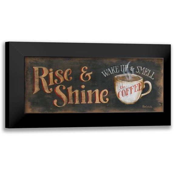 Lewis, Kim 18x10 Black Modern Framed Museum Art Print Titled - Rise and Shine