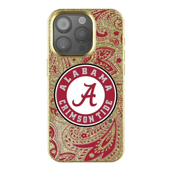 Keyscaper Alabama Crimson Tide Paisley Bling iPhone Case
