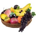 thumbnail image 2 of Juego de plástico de frutas decorativas de 10 piezas, frutas artificiales realistas, frutas falsas para decoración, 2 of 5