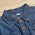 thumbnail image 6 of WUXIAN Children Infant Girls Summer Casual Denim Bodysuit With Shorts Summer Bodysuit & Vacation Outfits Baby Leisure Streetwear, 6 of 6