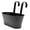 Black, variant on Dserhfy Over Fence Planter Iron Hanging Flower Pot Railing Planter with Detachable Hooks for Home Garden Fence Deck Railing Terrace
