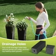 thumbnail image 2 of Modern Tall Black Planters Set of 2 – 24 Inch Large Rectangular Flower Pots with Removable Liners & Drainage Holes – Durable All-Weather Outdoor Indoor Plant Containers for Trees, Flowers, Patio, 2 of 7