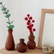 thumbnail image 3 of Mini jarrón de madera para flores secas, hecho a mano, de madera natural, pequeño jarrón decorativo para escritorio, estante, decoración del hogar., 3 of 8