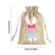 thumbnail image 3 of Bolsa de regalo de Pascua con cordón de lino, adornos navideños, huevos de conejito, elementos para niños, Pascua, dulces, Halloween, otoño, decoración del hogar, adornos navideños, 3 of 6