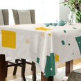 thumbnail image 5 of Yayeee Tablecloths 60" x 60" Rectangle Wrinkle Resistant Party Table Cover, Green Abstract Pattern, 5 of 8