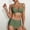Green, variant on Jacenvly Bikini Swimsuits for Women Quick Drying Fashion Women Split Swimsuit Show Waist Wire Free with Pad Solid Bikini Set Multicolor Trendy Beach Dresses for Women Casual Summer Black
