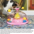 thumbnail image 4 of kurtrusly Cat Toy Interactive Spinning Track Ball Stimulating Mental Game Cats Teasing Treasure Brain Chest Puzzles Pet Training Pink, 4 of 9