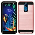 thumbnail image 4 of LG K40 Dual layer Metal Brushed Shockproof Armor Hybrid Case Cover Black, 4 of 6