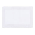 thumbnail image 2 of Home Weavers Luxury Bathroom Rug 100% Cotton Reversible Bathroom Rugs Set, Washable Rug, Soft Absorbent bath Rug, Bathroom Rug, Kitchen Mat, Non Slip Bath Decor Mat Set, 17"x24" Rectangle, White, 2 of 5