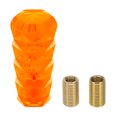 thumbnail image 1 of Pomo de Cambio de Marcha Unique Bargains, 10cm Universal para Palanca de Cambios de Vehículos Automáticos y Manuales con 2 Adaptadores Acrílico Naranja, 1 Juego, 1 of 7