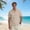 #Khaki, variant on DPTALR Men's Linen Blend Camp Collar Short Sleeve Shirt with Chest Pocket,Sky Blue,Big Men's,Tall Men's L,Young Men's Shirts