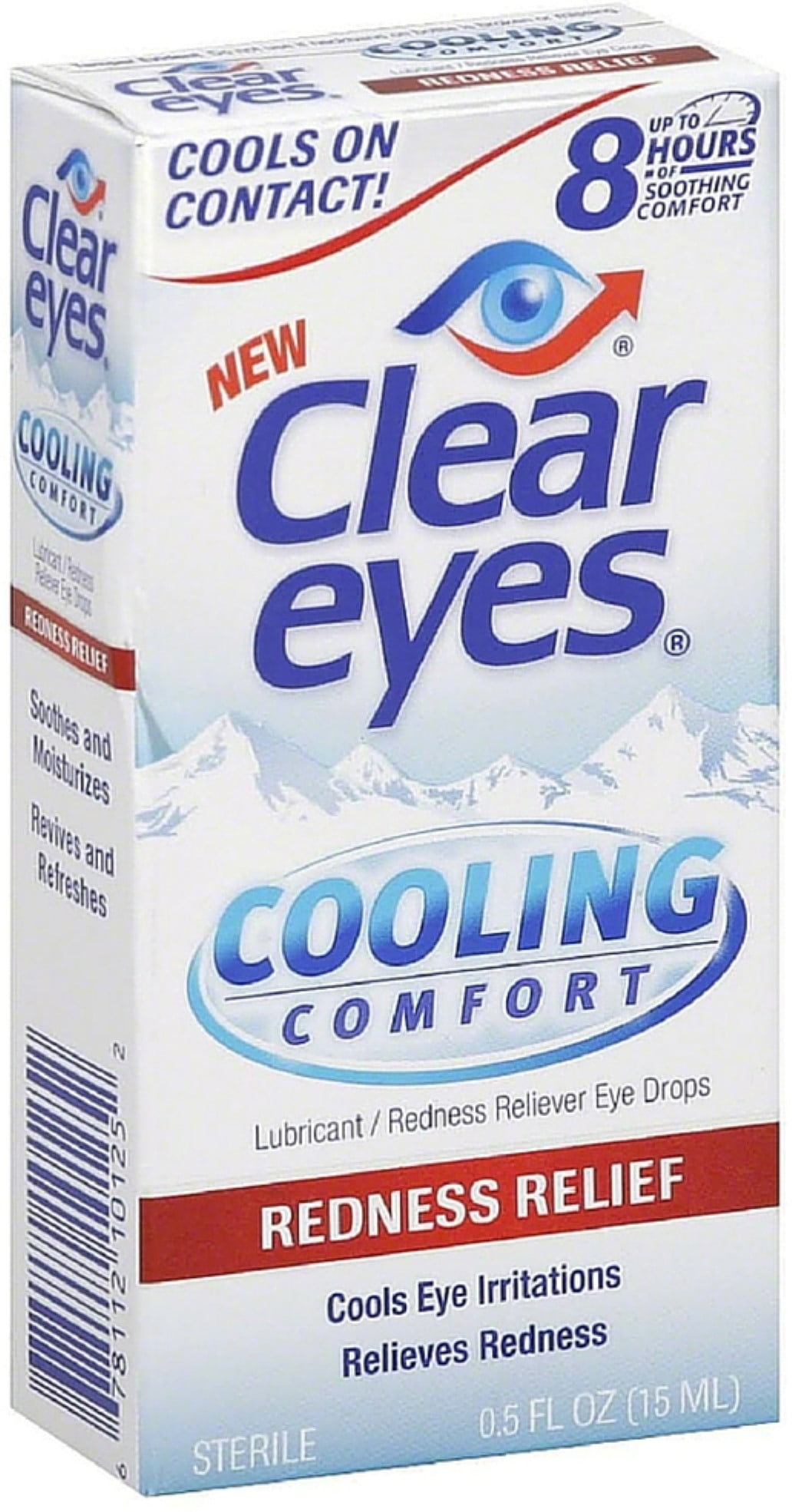 Clear Eyes Cooling Comfort Redness Relief Eye Drops 0.50 oz (Pack of 2