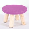 thumbnail image 2 of Abbracc Housse de Remplacement pour Tabouret Rond en Coton Lin 28 cm Housse de Protection pour Tabouret, 5, 2 of 3