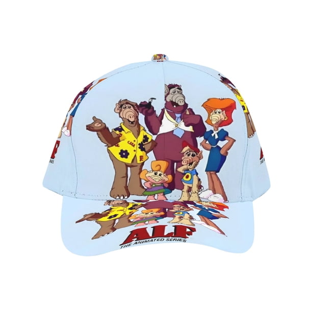 ALF La Serie Animada Gorra de Béisbol para Hombres, Mujeres y Niños, Gorra Clásica de Visera Plana, Gorra Hip Hop Trucker, Snapback Ajustable