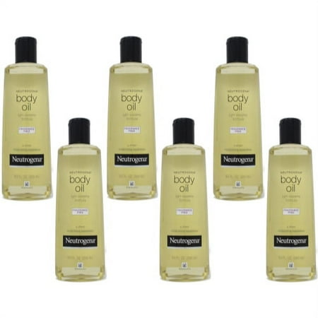 6 Pack Neutrogena Body Oil Fragrance Free Light Sesame Formula 8.5 Ounce