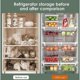 thumbnail image 4 of Contenedor de almacenamiento para frigorífico, organizador deslizante para cajones de frigorífico, caja de almacenamiento transparente para particiones de frigorífico, 1 comparación, 4 of 5