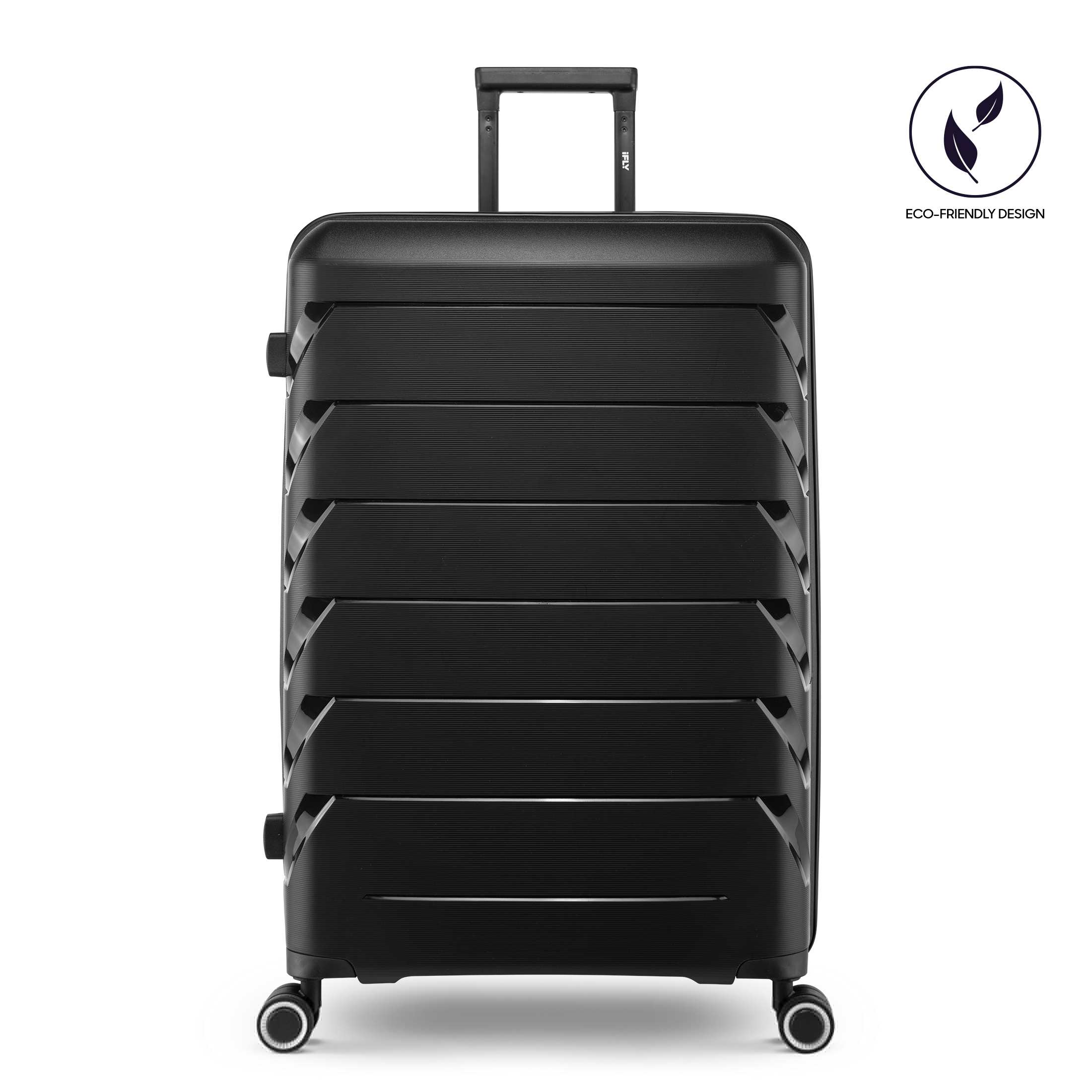 (2 pack) PUR by iFLY 28 Checked Hard Side Lightweight Expandable Luggage, Black
