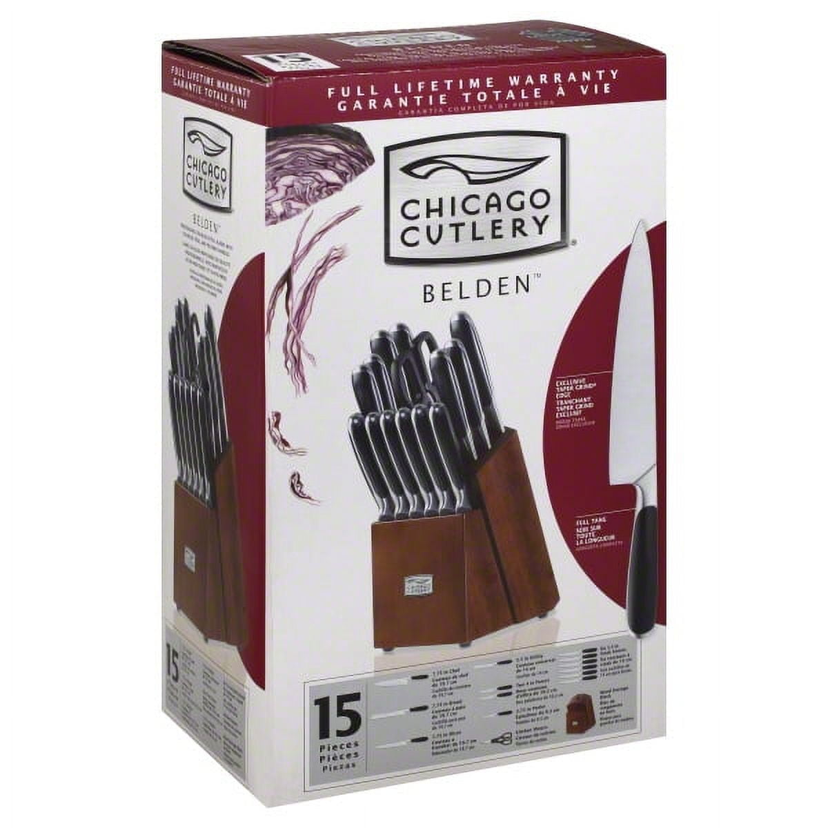 Chicago Cutlery Belden 15 pc Block Set - Stainless Steel Knives