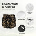 thumbnail image 5 of Disketp Modern Golden Butterfly Print Women's Shorts Workout Shorts for Athletic Gym Running Shorts with Phone Pockets Medium, 5 of 8
