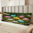 thumbnail image 2 of Fuzoiu colorful Easter eggs Print Body Pillowcase 20x54 in,Long Pillow Case, Microfiber Body Pillow Cover, Soft and Breathable Pillowcase, 2 of 7