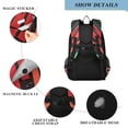 thumbnail image 4 of FORMRS Unisex School Backpack 17" Student Travel Bag with Laptop Compartment, Blue Abstract Lines, 4 of 7