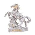 thumbnail image 4 of Figura de Feng Shui de caballo rico Figura de arte de caballo Estatua de resina de caballo hecha a mano Dinero Plata, 4 of 9