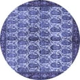 thumbnail image 1 of Ahgly Company Indoor Round Persian Blue Traditional Area Rugs, 7' Round, 1 of 4