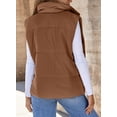 thumbnail image 5 of AELand Women's Corduroy Vests - Lightweight Padded Vest , Sleeveless Puffer Vest with Pockets ,M, 5 of 6
