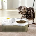 thumbnail image 3 of SPOORYYO Ultra Quiet Water Fountain for Cats Automatic Pet Fountain Dog Water Dispenser Cat Water Fountain and Food Bowl Stainless Steel Bowl Food and Water Dispenser Set, 3 of 6