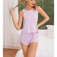 thumbnail image 3 of Richie House Women's Summer Pajama Set Sleeveless Tank/Shorts Sweatsuit Outfits RHW2925-N-L, 3 of 7