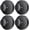 Black, variant on 2026 Upgraded Drill-Free Suction Cup Hooks, Stainless Steel Suction Cup Hooks for Shower, Mirror, Wall, Bathroom, Glass, Hanging Towels - 4 Pack, Bright Silver