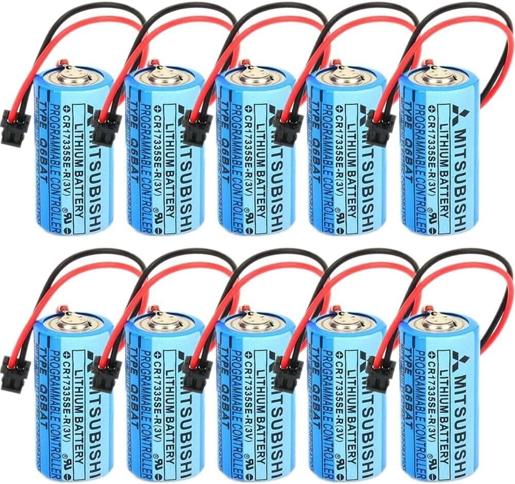 Lot CR17335SE-R/3V Q6BAT PLC Li-ion Battery For Mitsubishi Q25PRHCPU