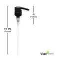 thumbnail image 3 of Universal Shampoo/Conditioner Dispenser Pump for Bottles, Leak Proof, Pump Top (Black - Pack of 4)…, 3 of 4