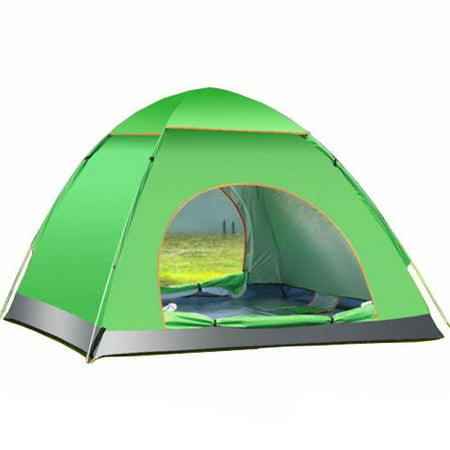 CAMPING TENT - WATERPROOF 3-4 PERSON CAMPING TENT QUICK AND EASY SET UP SHELTER FOR OUTDOORS MOUNTAIN BEACH HIKING